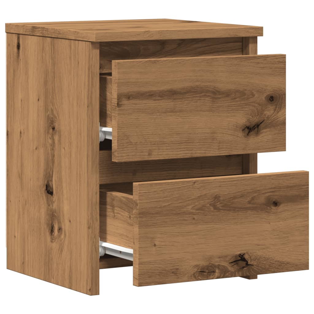 Bedside Cabinet Aritisan Oak 30x30x40 cm Engineered Wood