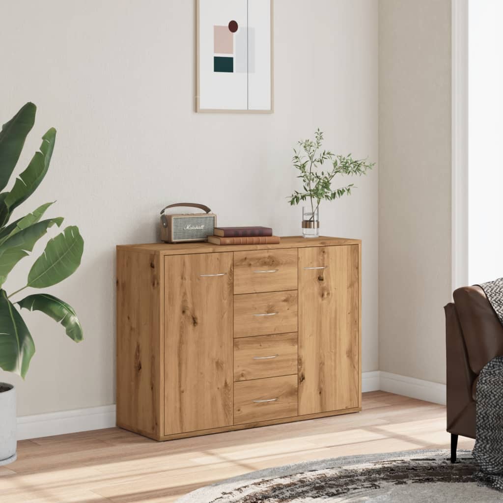 Sideboard Artisan Oak 88x30x64 cm Engineered Wood