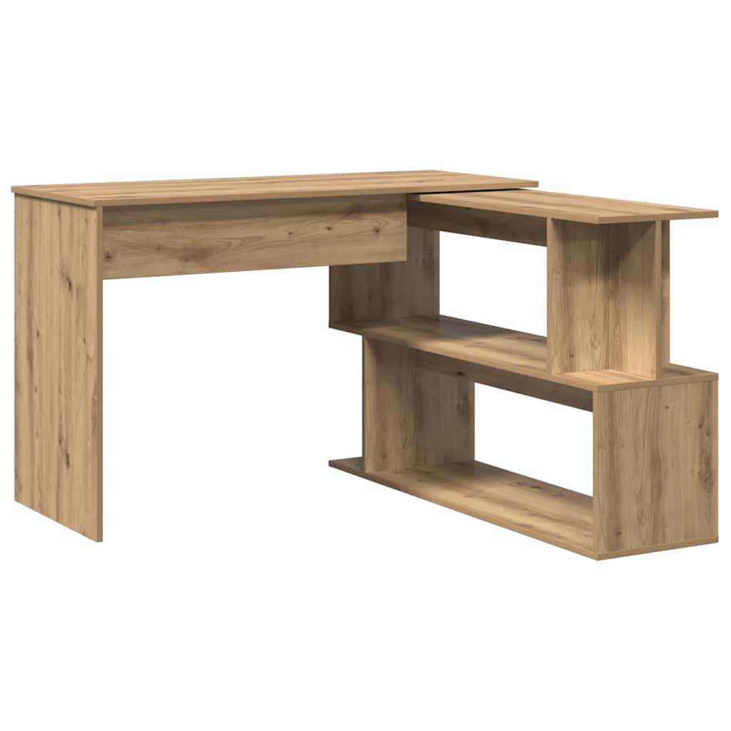Corner Desk Artisan Oak 200.5x50x76 cm Engineered Wood