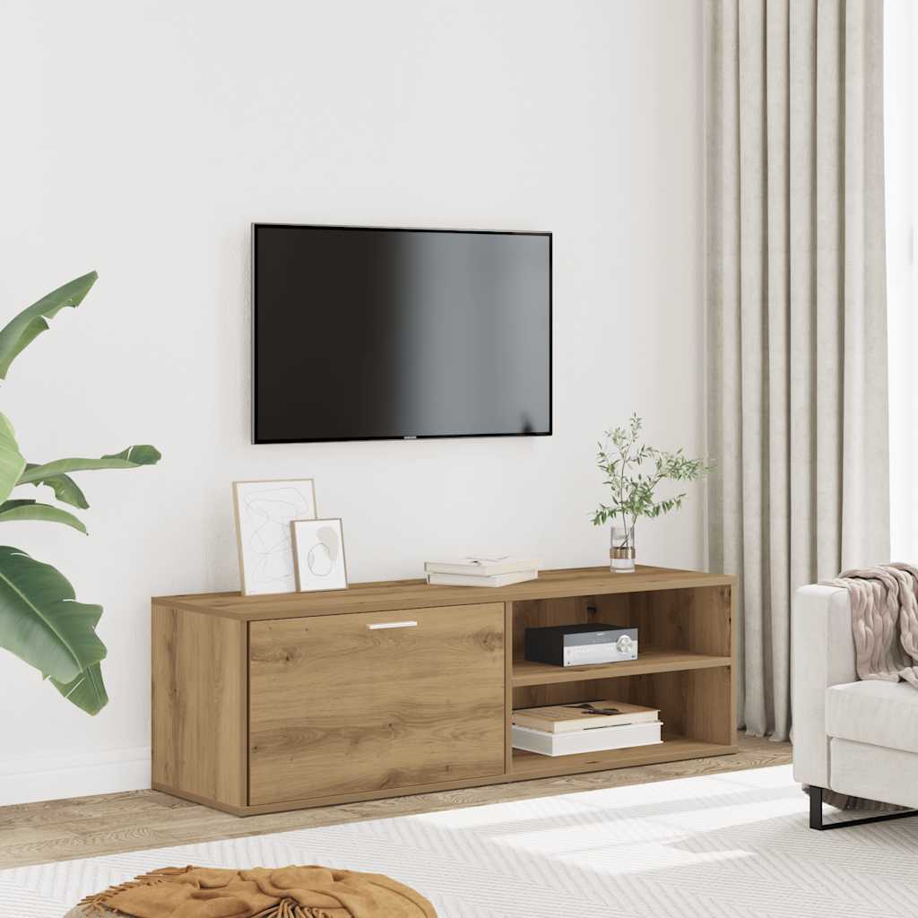 TV Cabinet Artisan Oak 120x34x37 cm Engineered Wood