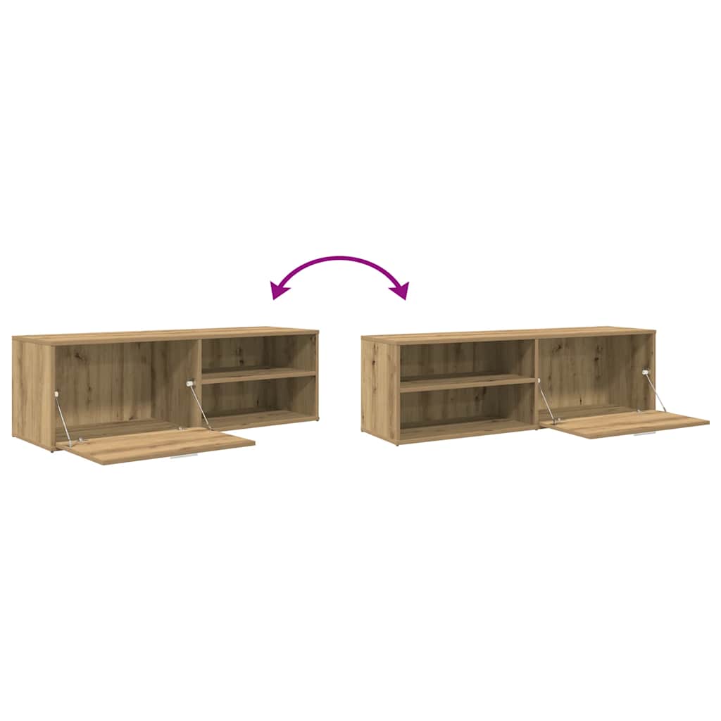 TV Cabinet Artisan Oak 120x34x37 cm Engineered Wood