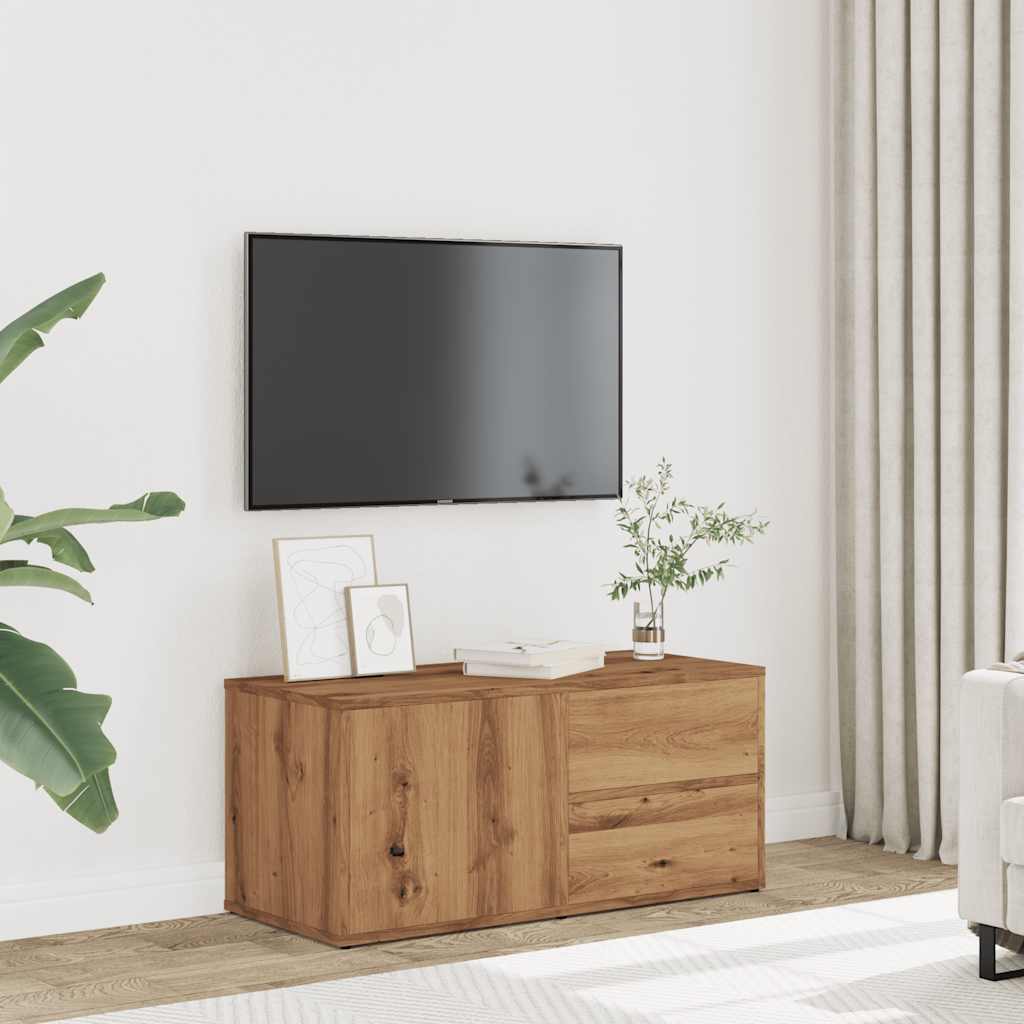 TV Cabinet Artisan Oak 80x34x35.5 cm Engineered Wood