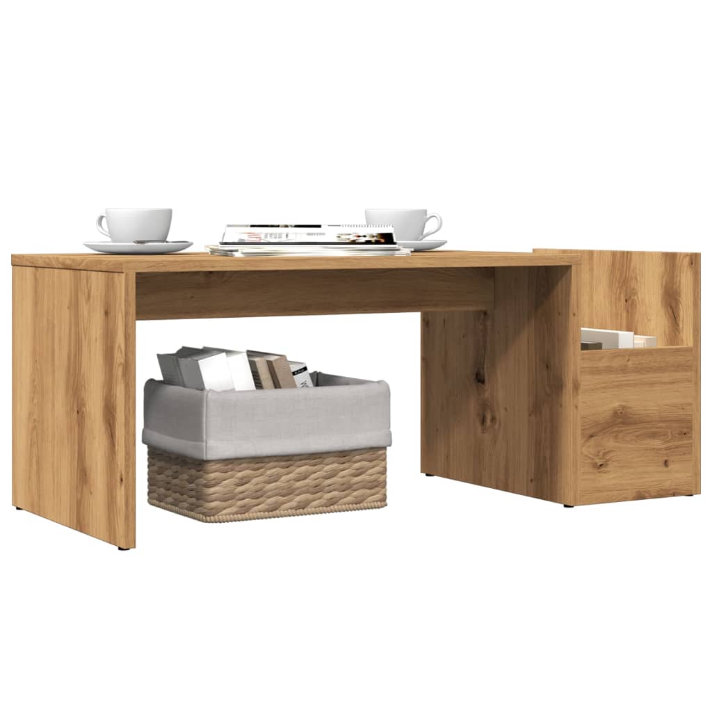 Coffee Table Artisian Oak 90x45x35 cm Engineered Wood