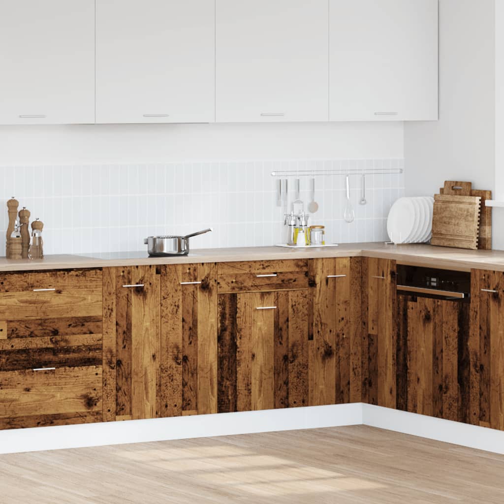 Drawer Bottom Cabinet Lyon Old Wood 50x46x81.5 cm Engineered Wood