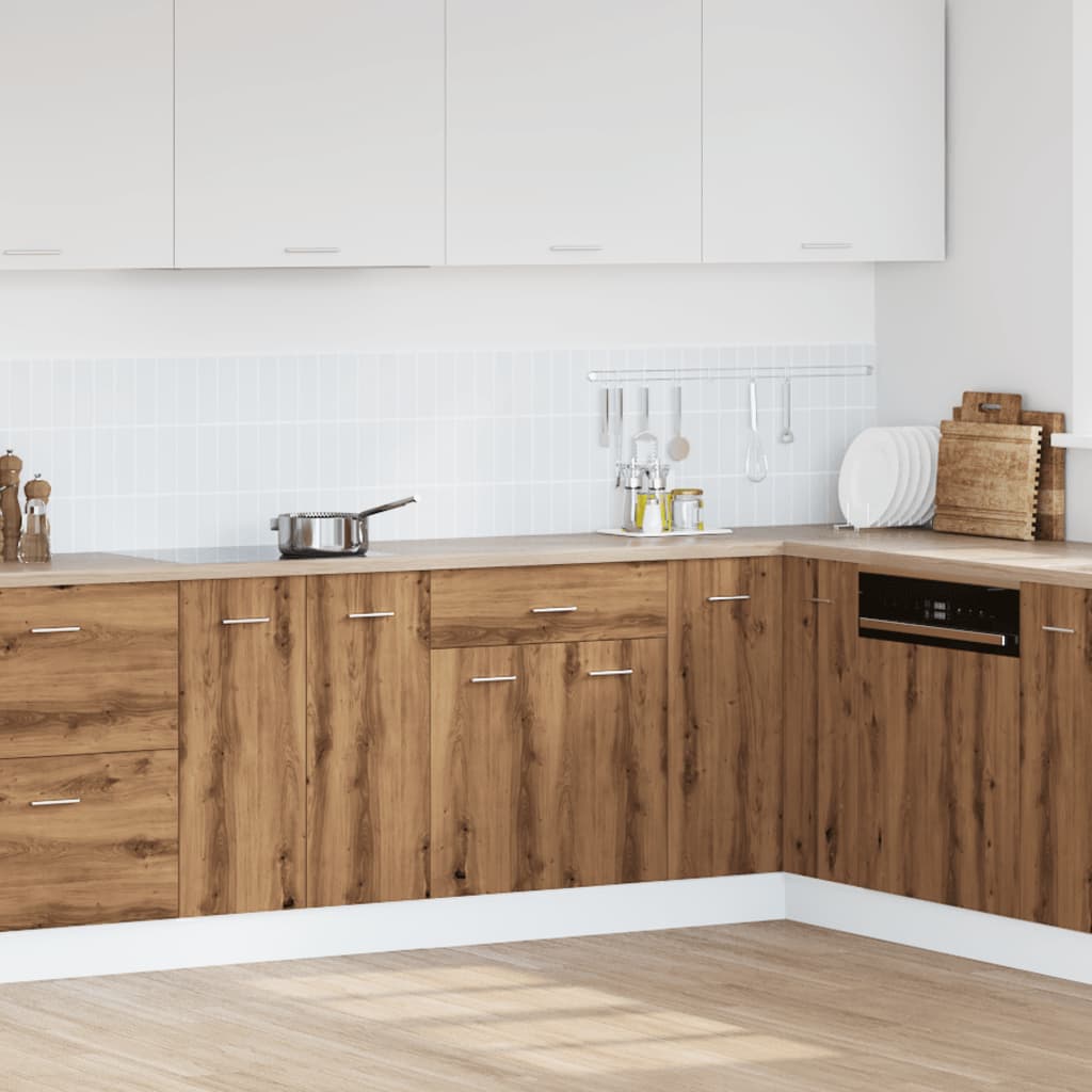 Drawer Bottom Cabinet Lyon Artisan Oak 60x46x81.5 cm Engineered Wood