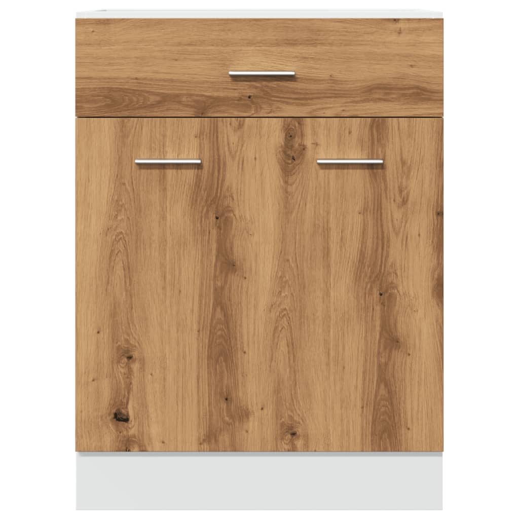 Drawer Bottom Cabinet Lyon Artisan Oak 60x46x81.5 cm Engineered Wood