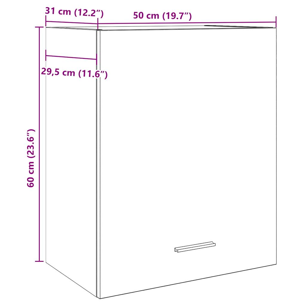 Hanging Cabinet Lyon Artisan Oak 50x31x60 cm Engineered Wood