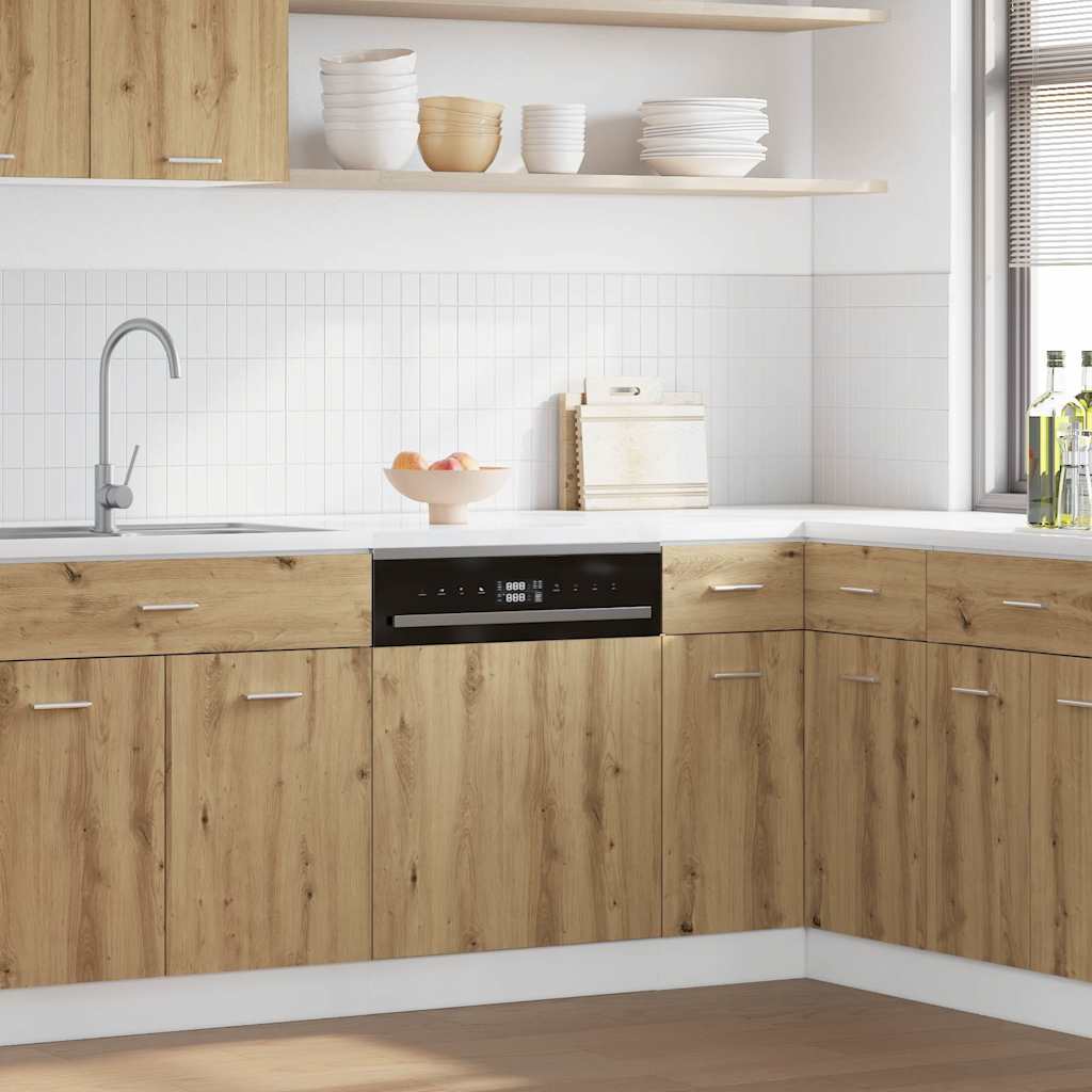 Dishwasher Panel Lyon Artisian Oak 45x3x67 cm Engineered Wood
