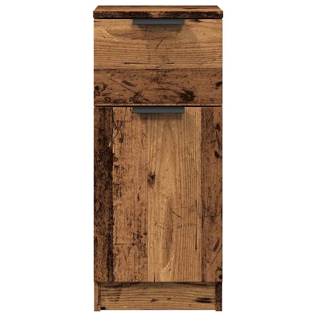 Sideboards 2 pcs Old Wood 30x30x70 cm Engineered Wood