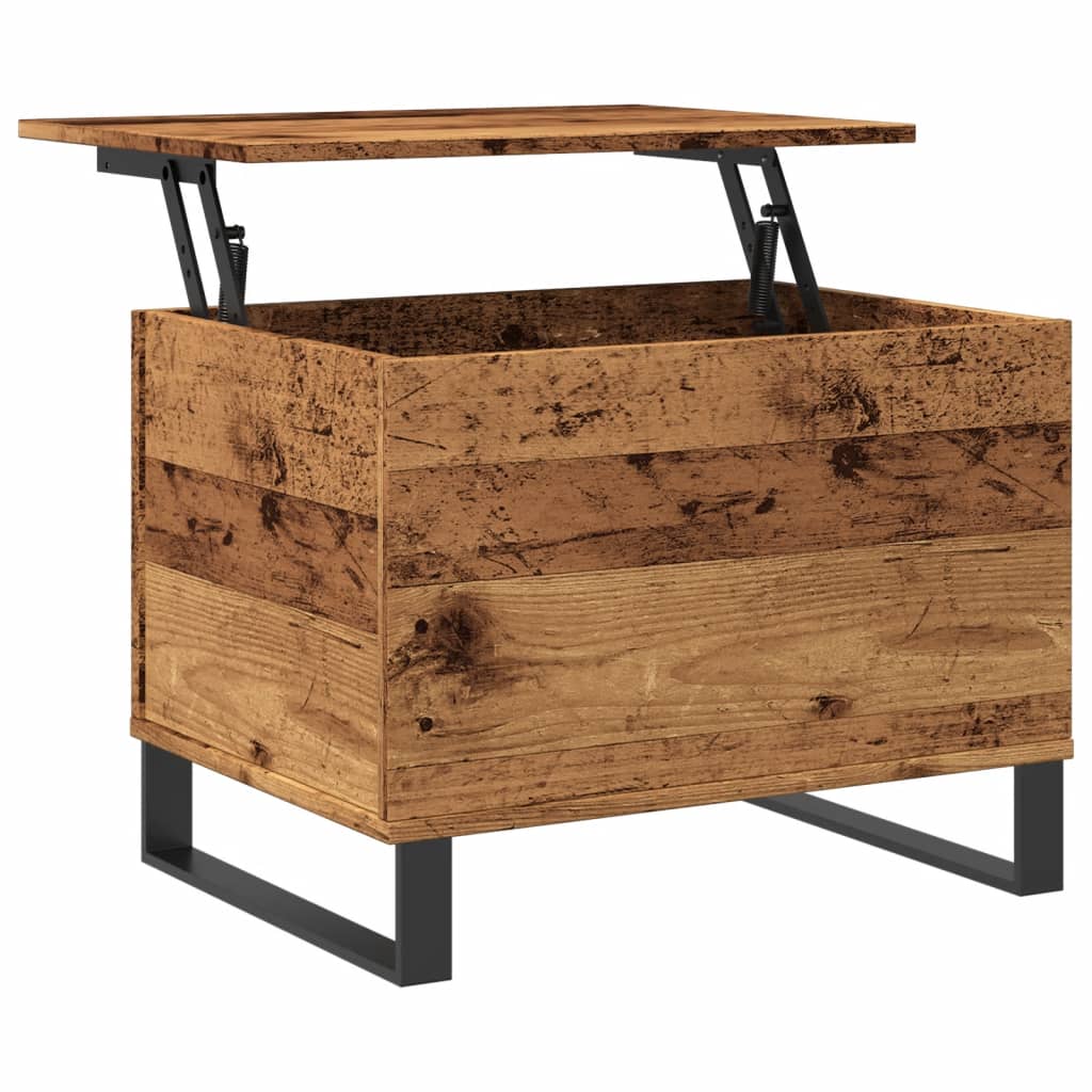 Coffee Table Old Wood 60x44.5x45 cm Engineered Wood