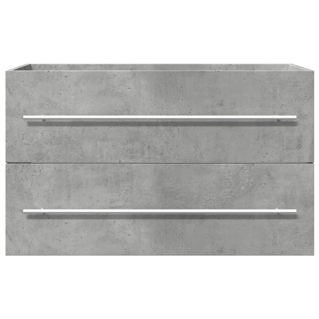 Sink Cabinet Concrete Grey 80x38.5x48 cm Engineered Wood