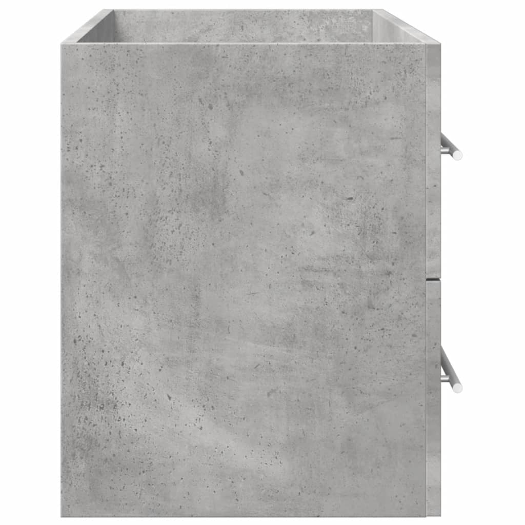 Sink Cabinet Concrete Grey 80x38.5x48 cm Engineered Wood