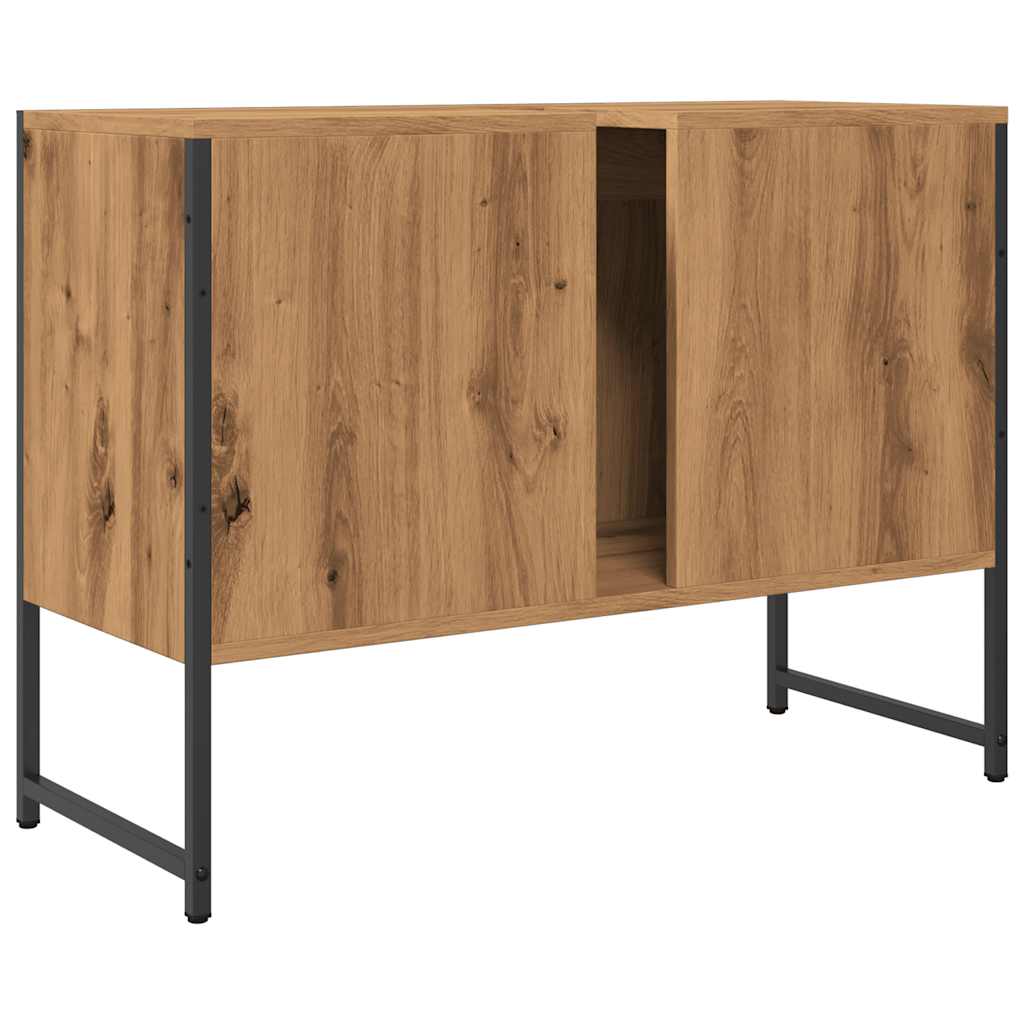 Bathroom Sink Cabinet Artisan Oak 80x33x60 cm Engineered Wood