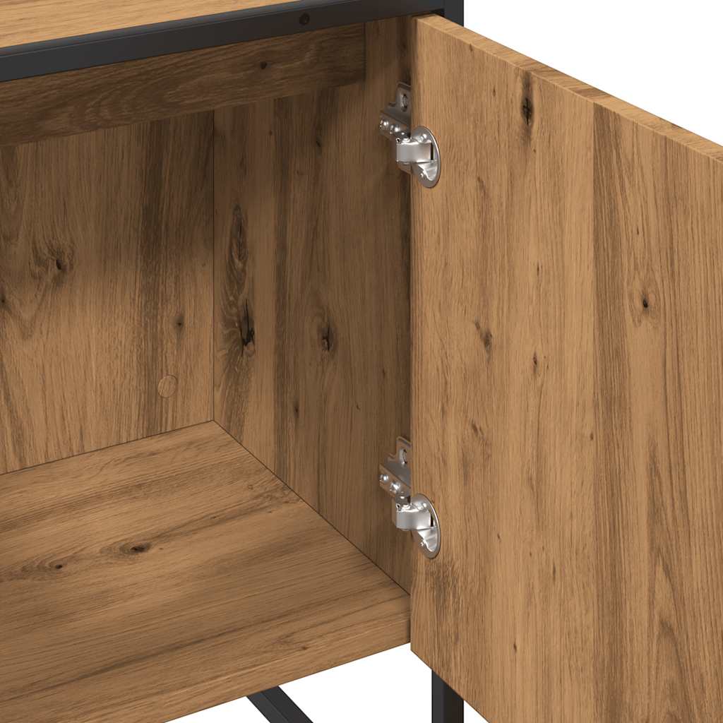Bathroom Sink Cabinet Artisan Oak 80x33x60 cm Engineered Wood