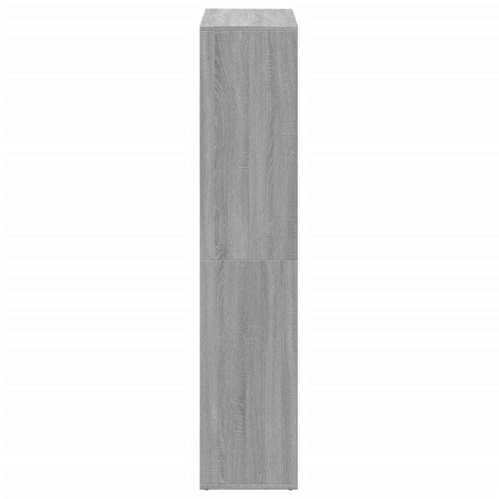 Room Divider Bookcase Grey Sonoma 69.5x29x137.5 cm Engineered Wood