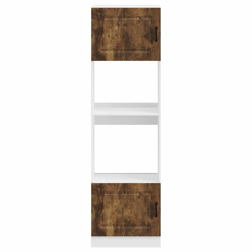Oven Cabinets 2 pcs Kalmar Smoked Oak Engineered Wood