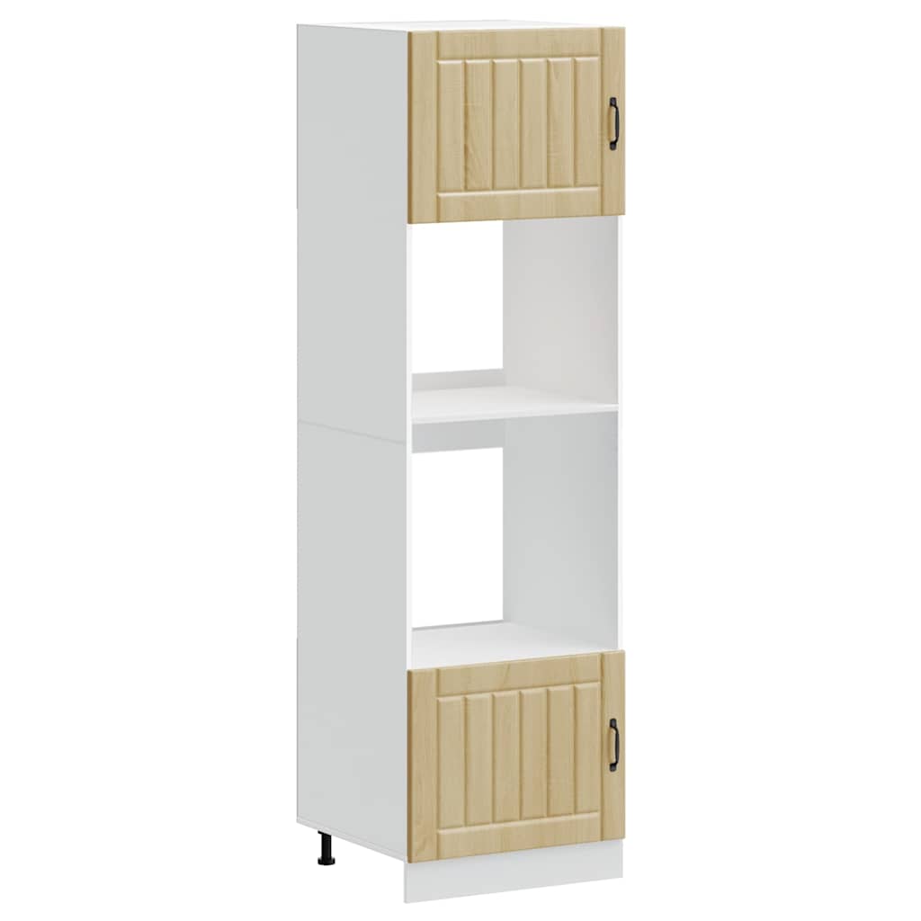 Oven Cabinets 2 pcs Lucca Sonoma Oak Engineered Wood