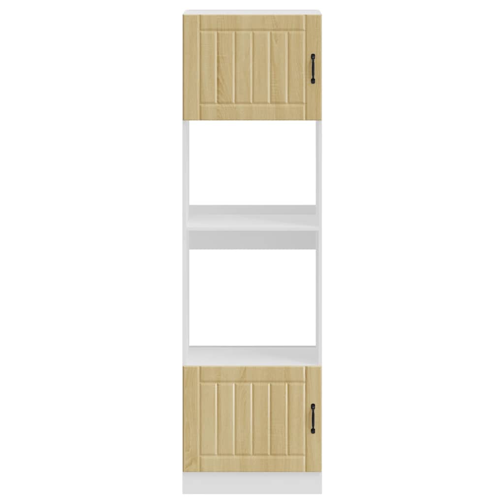 Oven Cabinets 2 pcs Lucca Sonoma Oak Engineered Wood