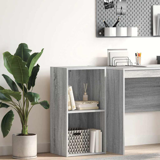 Bookcase Grey Sonoma 40x30x77 cm Engineered Wood