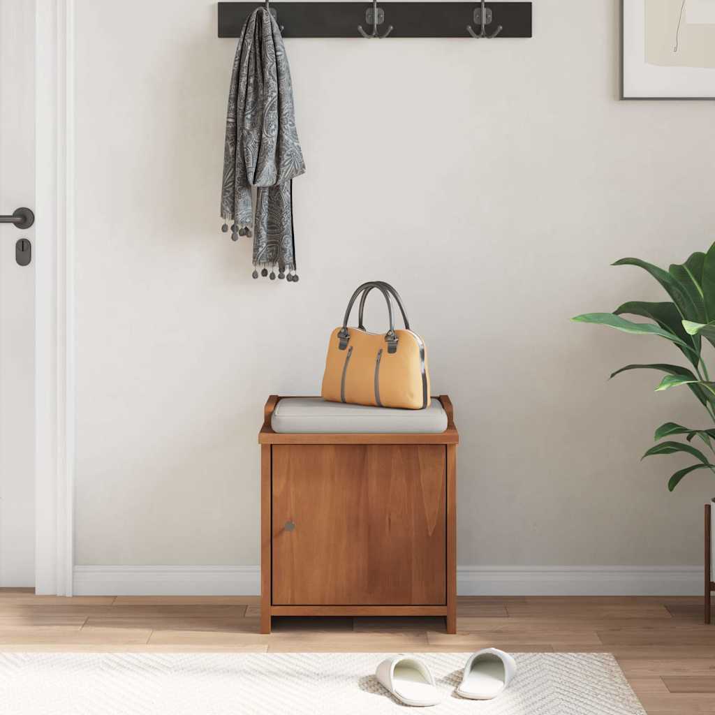 Hallway Bench SANDNES 45x40x50 cm Solid Wood Pine