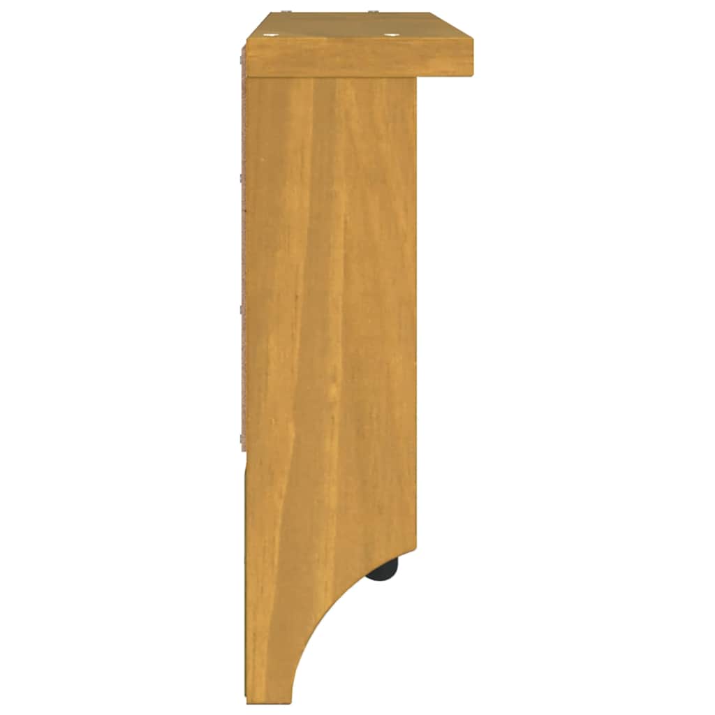 Wall-mounted Coat Rack SANDNES 45x12x35 cm Solid Wood Pine
