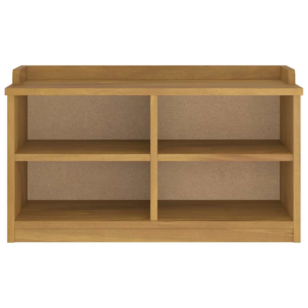 Hallway Bench SANDNES 87x40x50 cm Solid Wood Pine