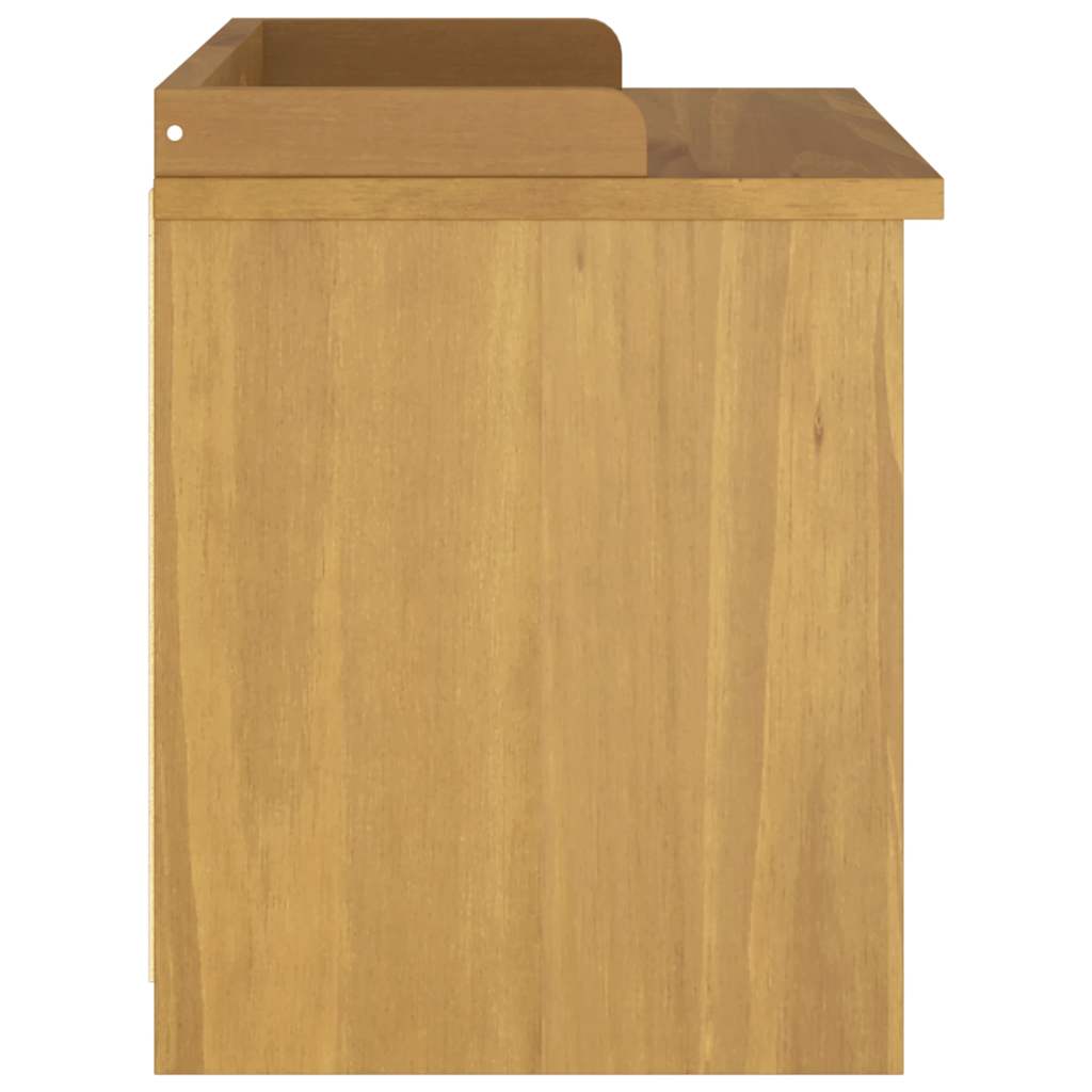 Hallway Bench SANDNES 87x40x50 cm Solid Wood Pine