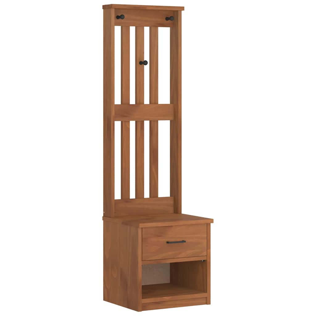 Hall Tree SANDNES 45x40x159.5 cm Solid Wood Pine