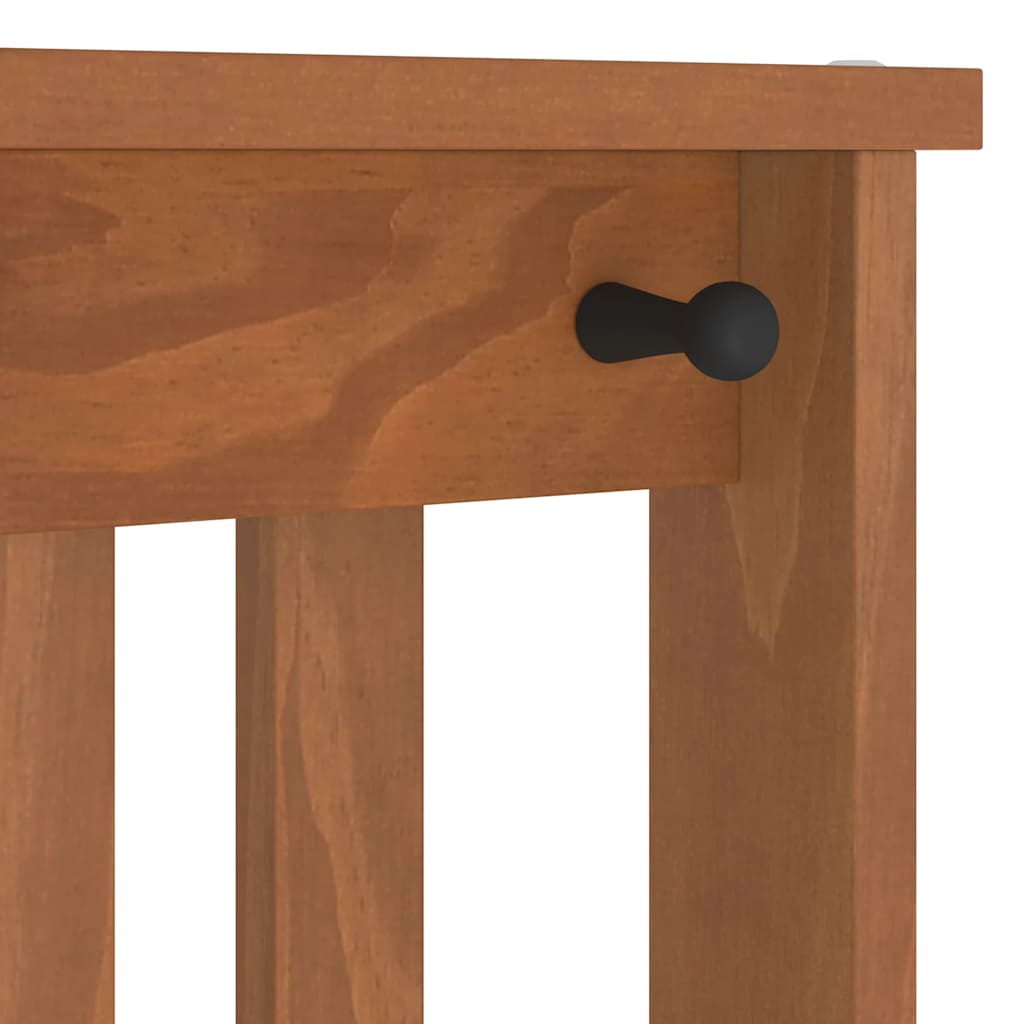 Hall Tree SANDNES 45x40x159.5 cm Solid Wood Pine