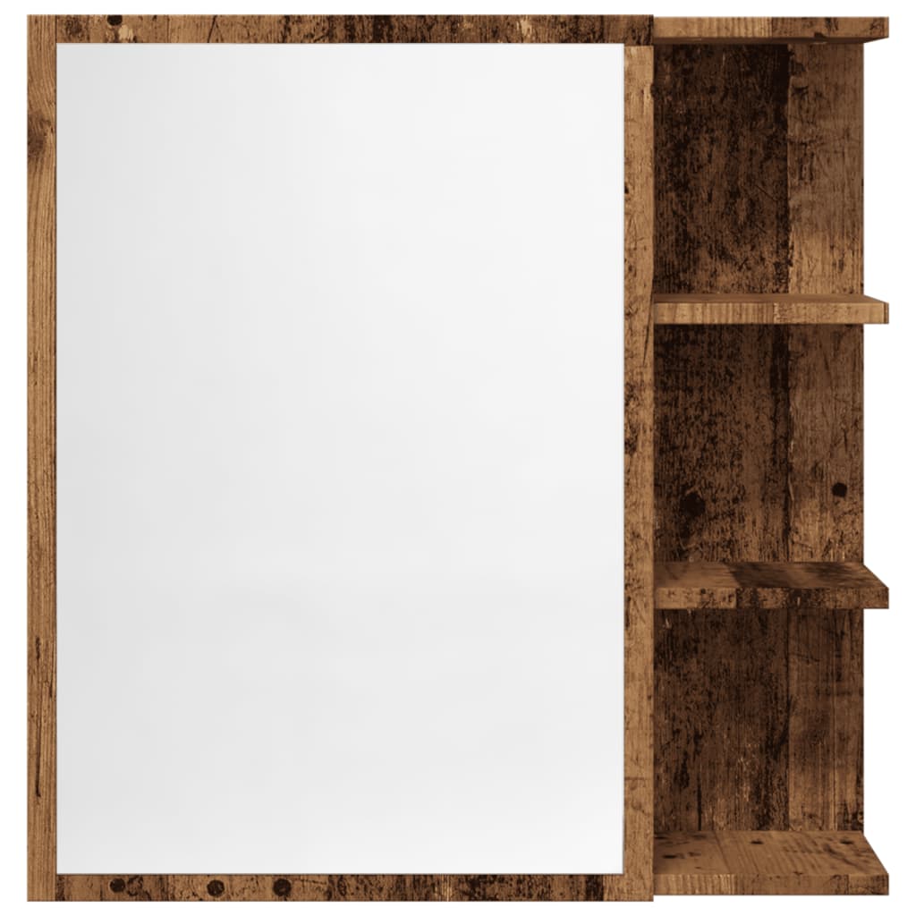 Bathroom Mirror Cabinet Old Wood 62.5x20.5x64 cm Engineered Wood
