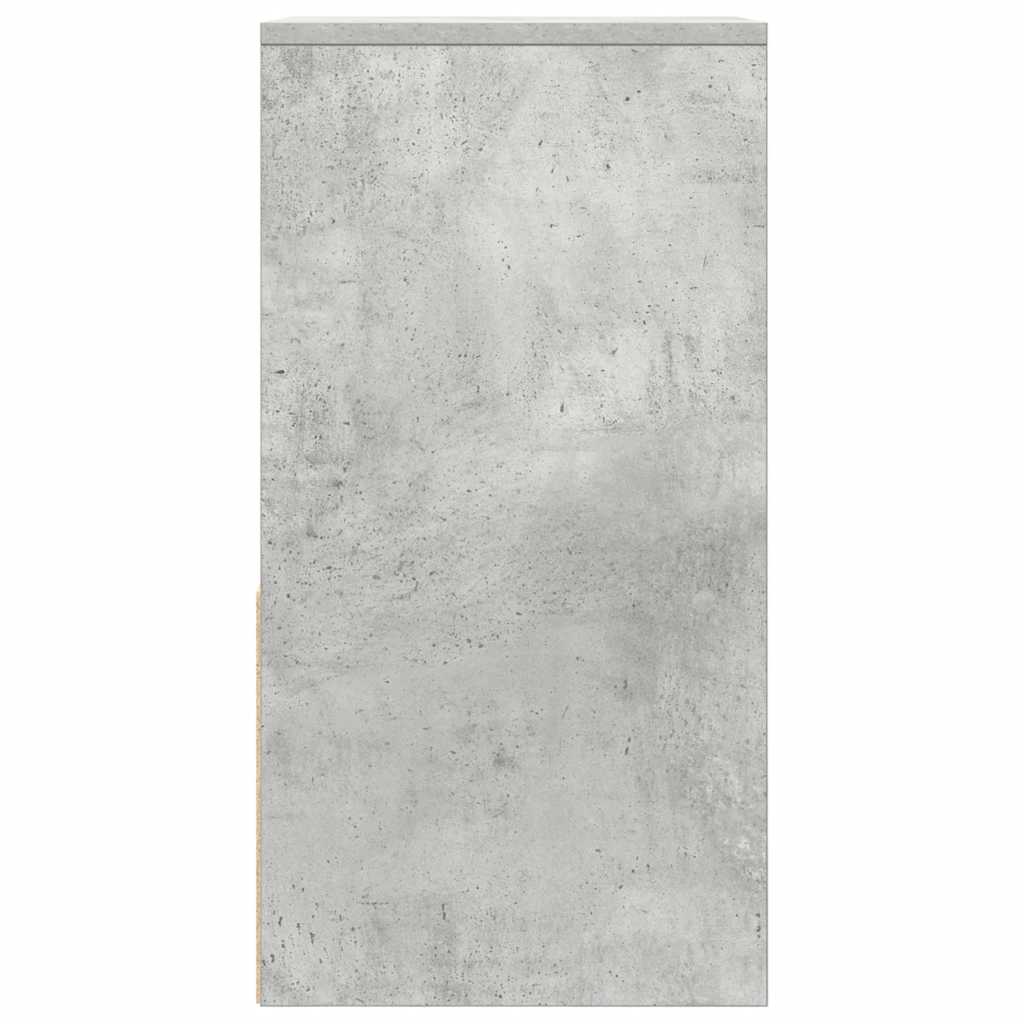Bedside Cabinet with Drawer Concrete Grey 35x34x66.5 cm