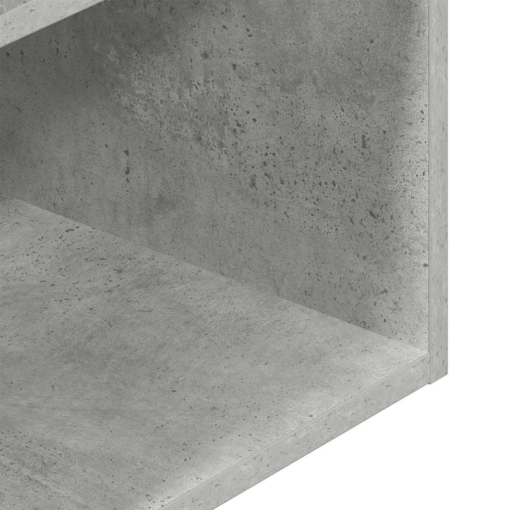 Bedside Cabinet with Drawer Concrete Grey 35x34x66.5 cm