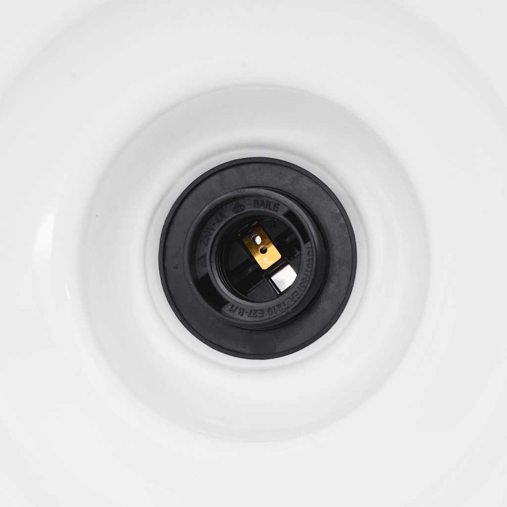 Pendant Lamp Height Adjustable E27 Gloss Black Ø 31 cm Metal