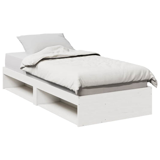 Day Bed without Mattress White 90x190 cm Solid Wood Pine