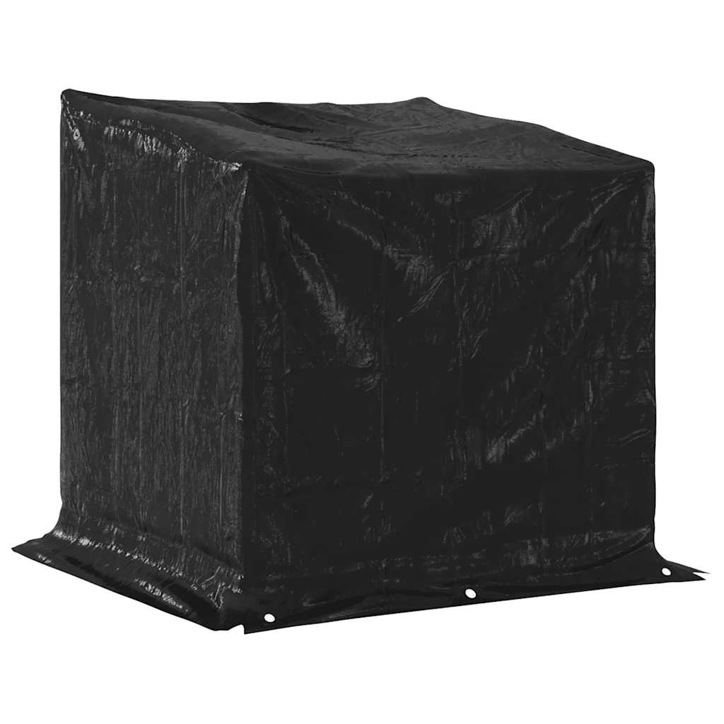 Firewood Rack with Rain Cover 100.5x80.5x110.5 cm Galvanised Steel