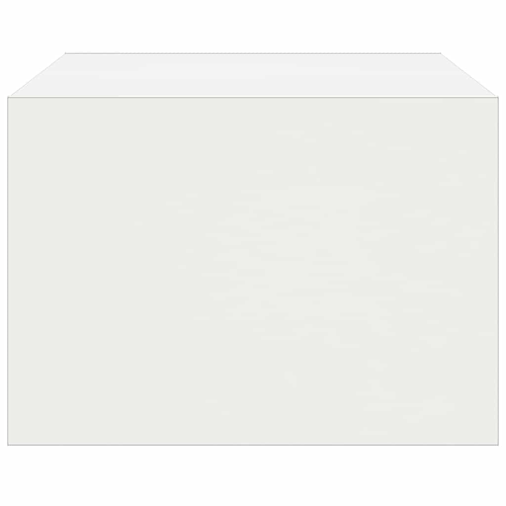 TV Cabinet with LED Lights White 75x35.5x25 cm