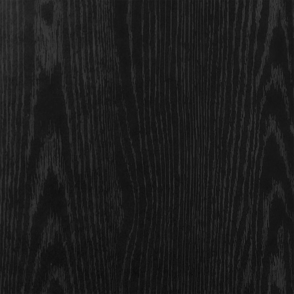 Bookcase 3-Tier Black 60x30x80 cm Engineered Wood
