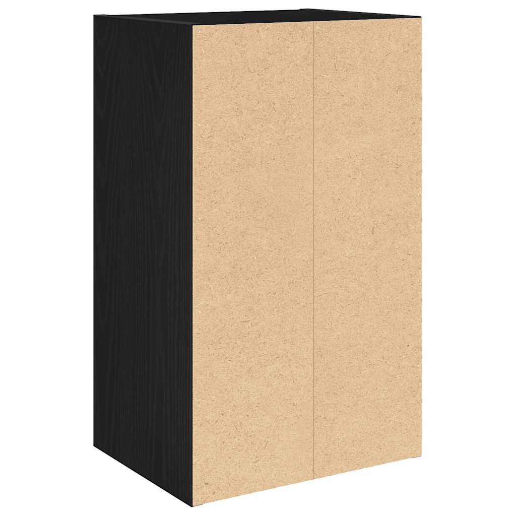 Bookcase Black Oak 31x24x52 cm Engineered Wood