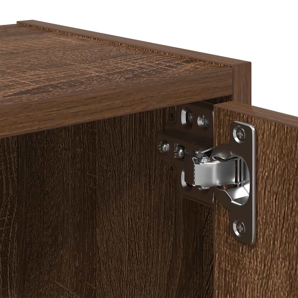 Bookcase Brown Oak 40x24x52 cm Engineered Wood