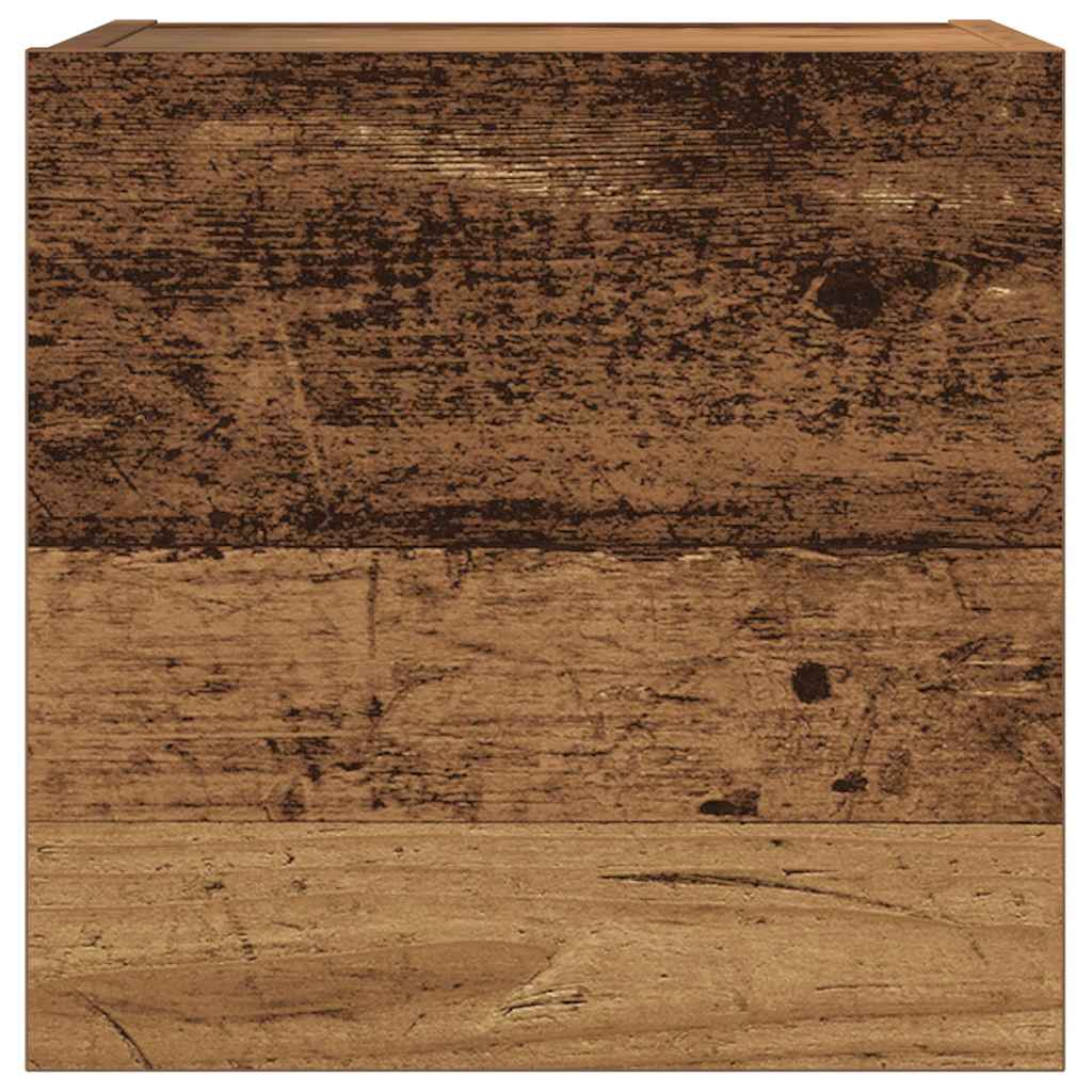 7 Piece TV Cabinet Set Wall-mounted Old Wood Engineered Wood