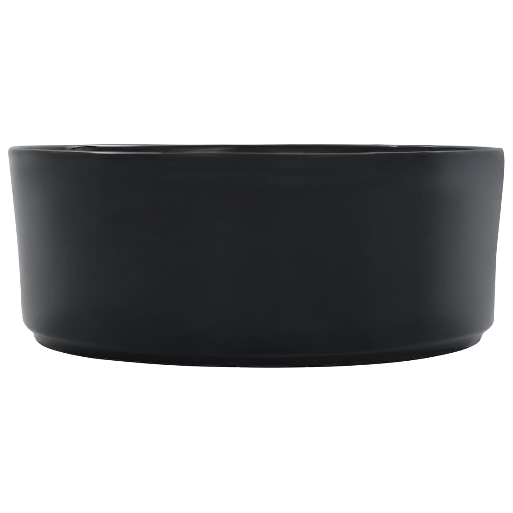 Wash Basin 36x14 cm Ceramic Black