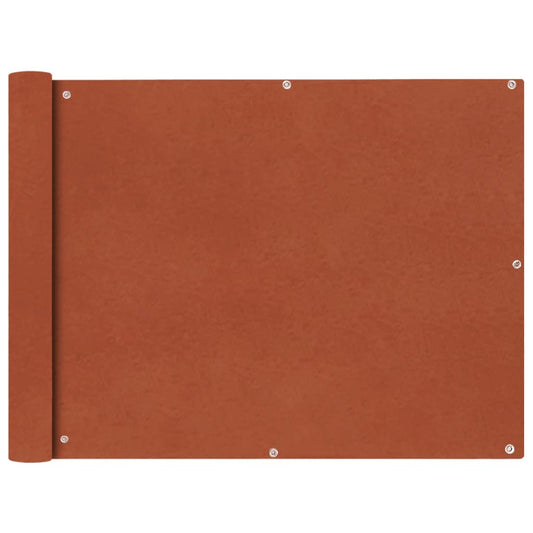 Balcony Screen Oxford Fabric 90x400 cm Terracotta