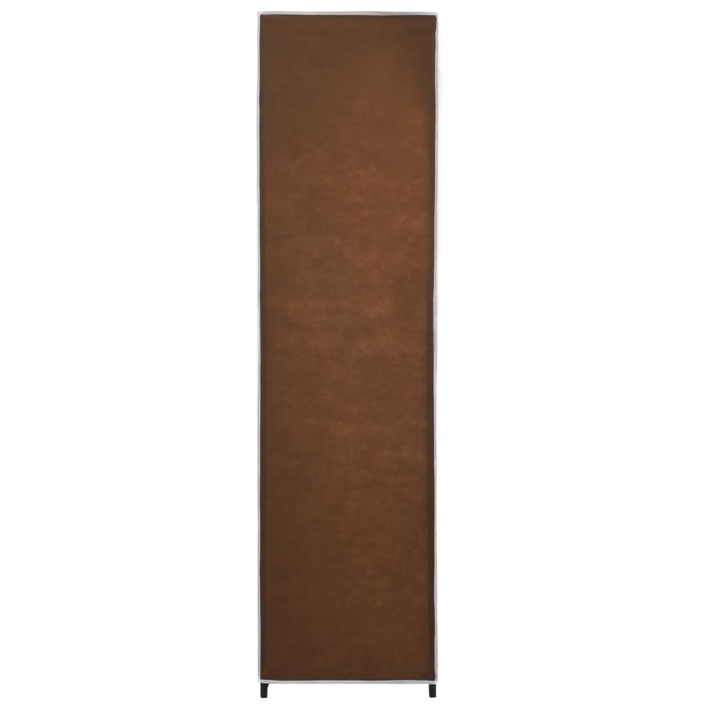 Wardrobe with 4 Compartments Brown 175x45x170 cm