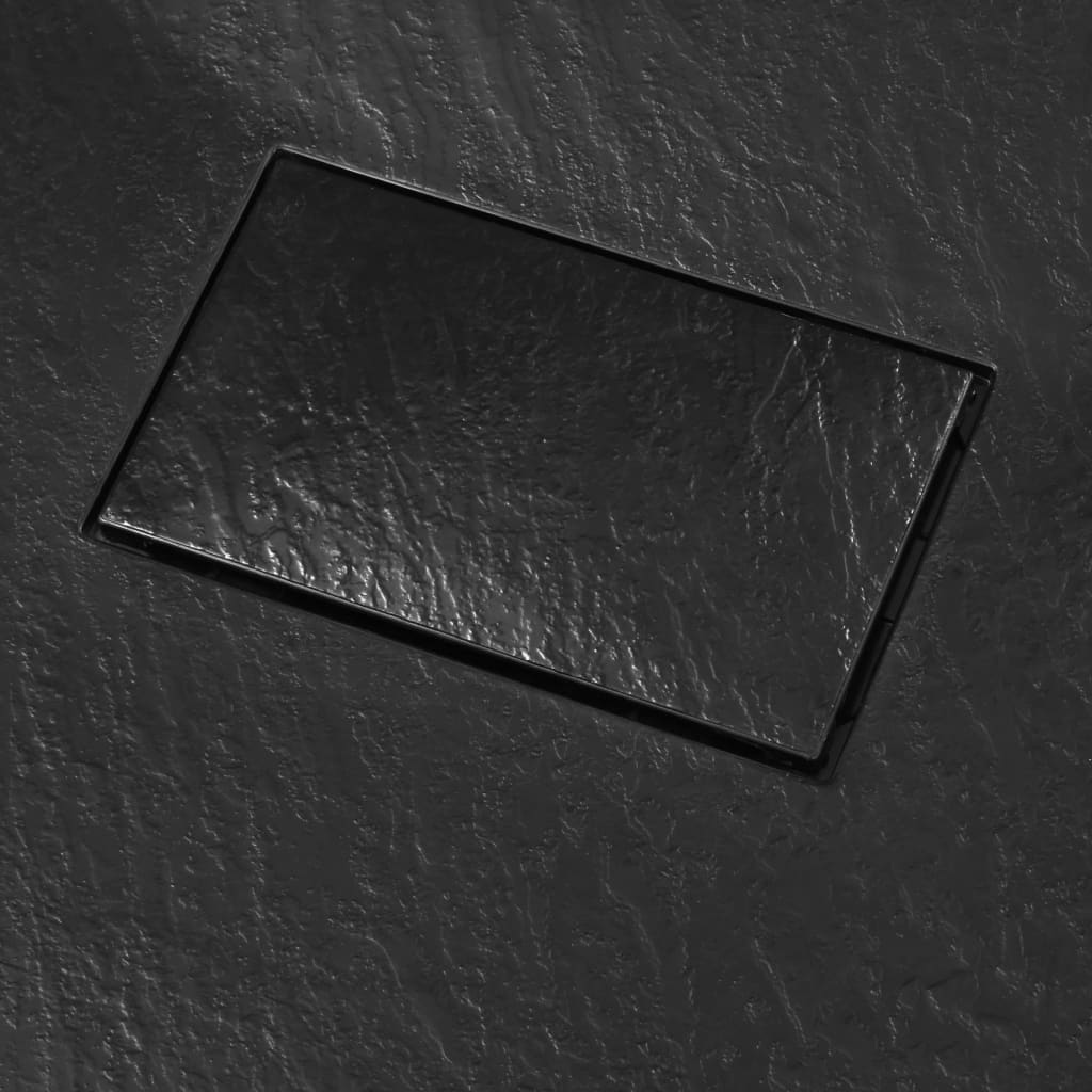 Shower Base Tray SMC Black 100x80 cm