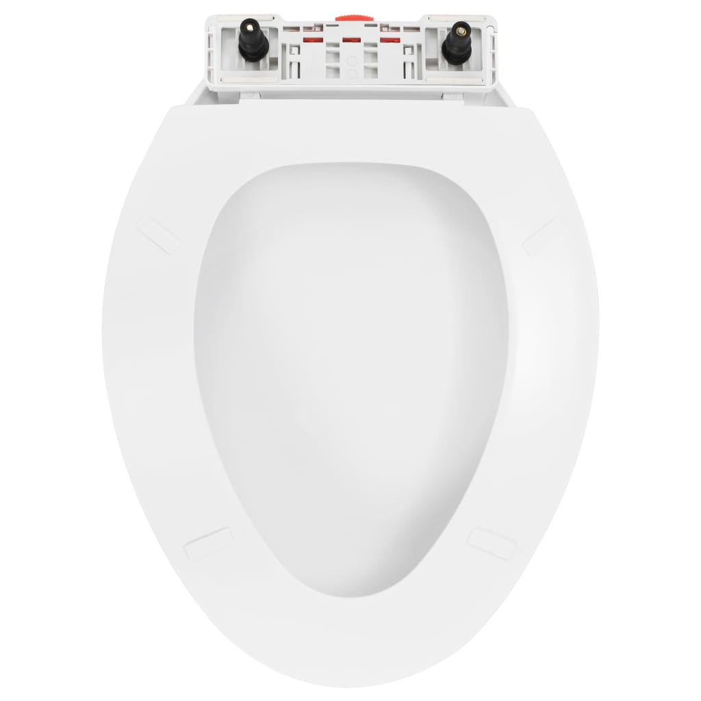 Soft-close Toilet Seat with Quick-release Design White