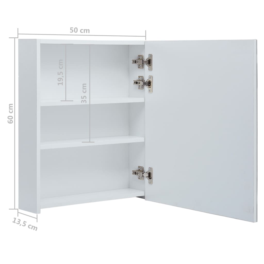 LED Bathroom Mirror Cabinet 50x13.5x60 cm