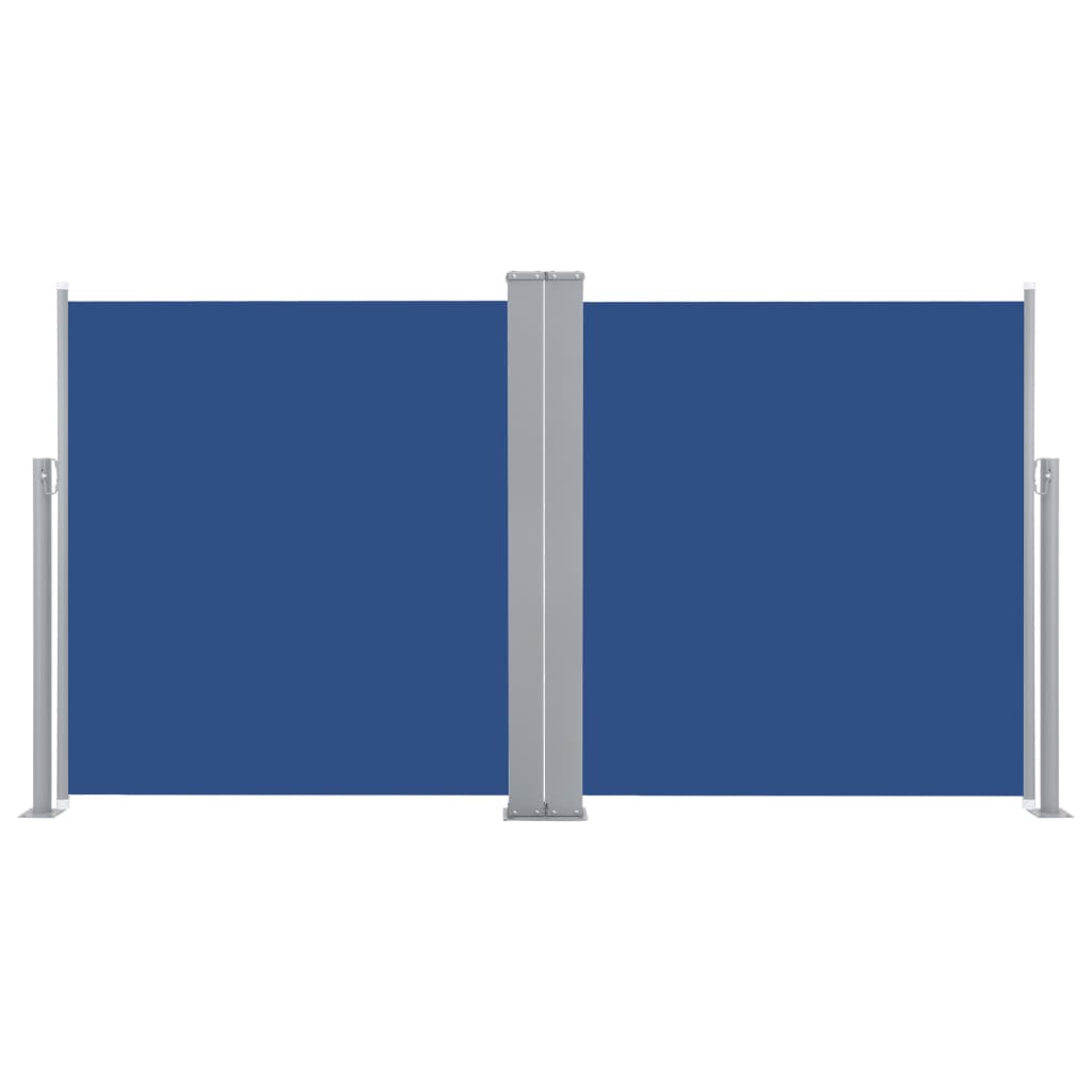 Retractable Side Awning Blue 160x600 cm