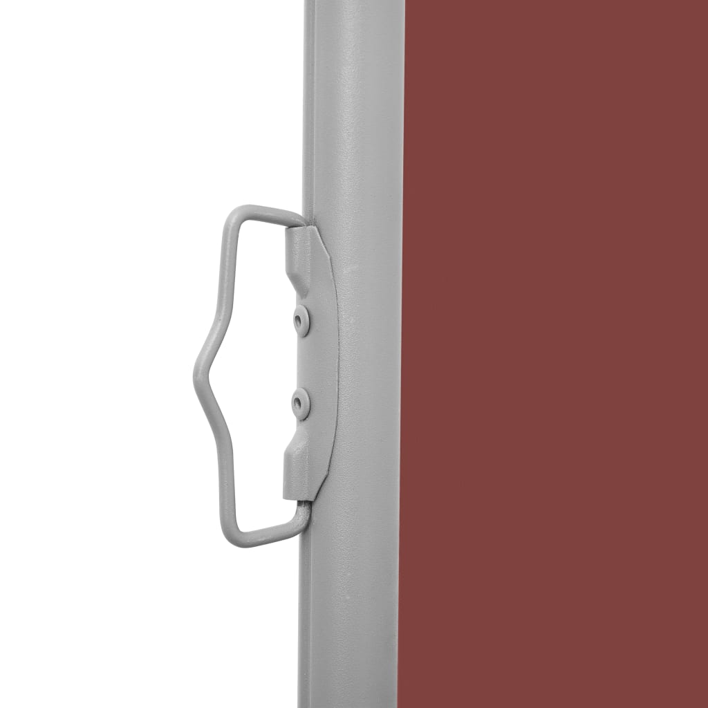 Retractable Side Awning Brown 100x1000 cm