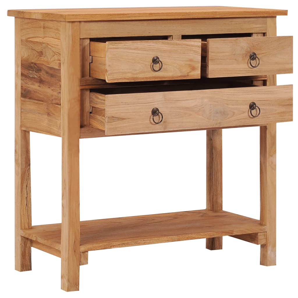 vidaXL Sideboard 78x35x80 cm Solid Teak Wood