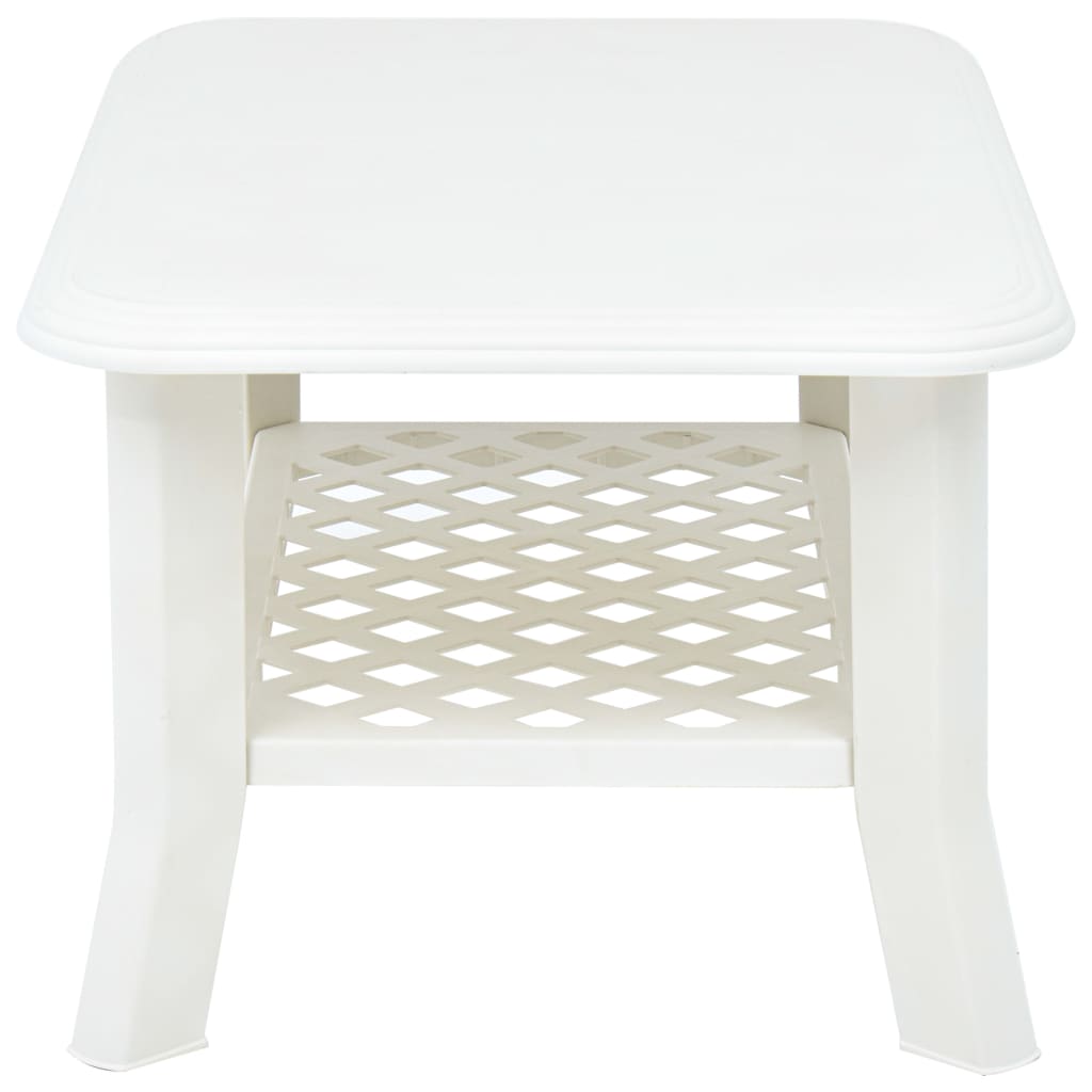 Coffee Table White 90x60x46 cm Plastic